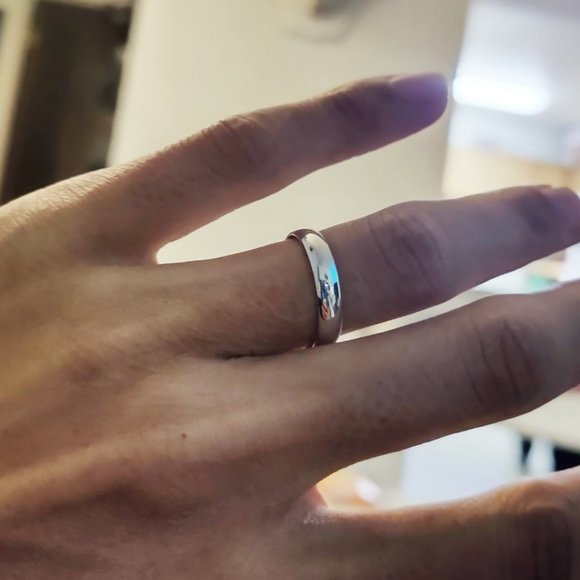 Classic Wedding Ring in 14k White Gold (4mm ) - Picture 3 of 6